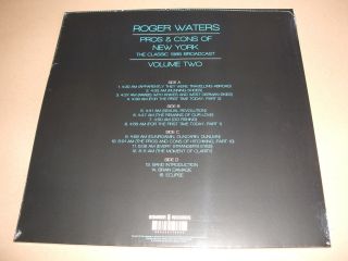 Roger Waters - Pros & Cons of York Vol.  2 Vinyl Double Album pink floyd 2