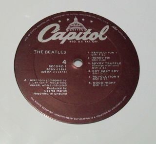 1968 The Beatles White Album White Vinyl No Cover 1978 Anniversary Edition 6