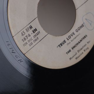 THE ENCHANTERS: True Love Gone US Mercer Orig Rare Doo Wop 45 Detroit HEAR 3