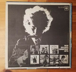 Bob Dylan Greatest Hits Vinyl LP With Milton Glaser Poster KCS 9463 3