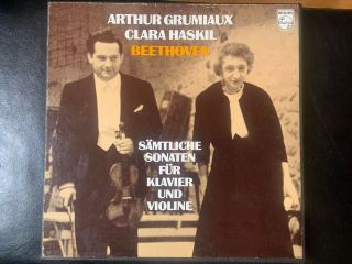 Grumiaux / Haskil 4 Lp Box Beethoven Sonatas Philips Rare Promo Holland