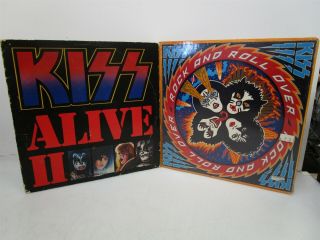 Kiss Alive Ii Rock And Roll Over Gene Simmons Detroit Rock City Vinyl Record Lp