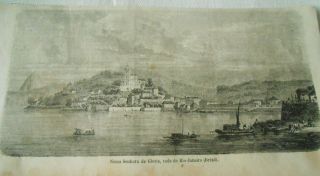Nossa Senhora Da Gloria In Rio De Janeiro Brazil Old Print 1861
