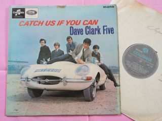 Dave Clark Five Catch Us If You Can Rare Orig Uk 1965 Mono Columbia Lp Beat Pop