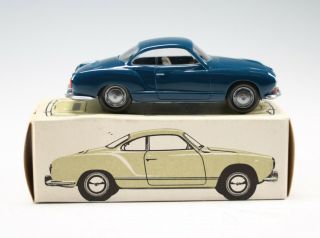Vintage Wiking Volkswagen Model 143 Blue Coupe Cursor Toy Car