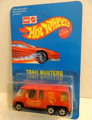 Leo Hot Wheels Spider - Man Gmc Motor Home (red) Unpunched Card 9645 India Casting