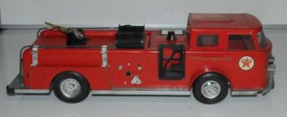 Vintage 1960s Buddy L Texaco Fire Chief Fire Truck 25 " Long