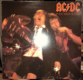 Ac/dc If You Want Blood You’ve Got It Australian Vinyl Lp Rare