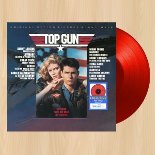 Red Vinyl - - - - Top Gun Motion Picture Soundtrack Exclusive Lp 0801