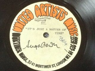 Jeff Lynne,  Idle Race - Just A Matter Of Time Rare Uk 1969 Demo Acetate / Psych
