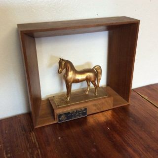 Vintage 1958 Championship Arabian Horse Show Trophy.