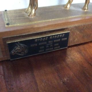 Vintage 1958 Championship Arabian Horse show Trophy. 3