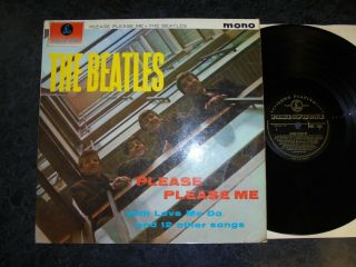 The Beatles Please Please Me Uk Gold Parlophone Lp Orig.  Vg,  Vinyl