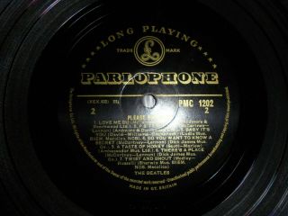 THE BEATLES Please please me UK GOLD Parlophone LP ORIG.  VG,  VINYL 5
