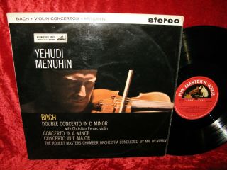 1960 Uk Exc,  Asd 346 Ed2 1st S/c Stereo Bach Double Concerto Ferras Menuhin