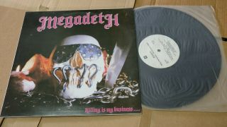 Megadeth Killing Is My Business Korea Vinyl Lp 12 " Lyric Sleeve
