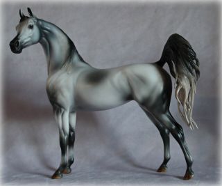 Peter Stone Stone Model Horse Dapple Grey Arabian Mare From Eq 2019