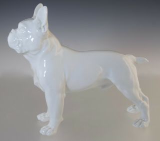 Vintage Meissen Porcelain French Bulldog 7 1/4 " X 6 3/8 "
