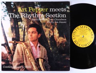 Art Pepper - Meets The Rhythm Section Lp - Contemporary - C3532 Mono Dg Nm
