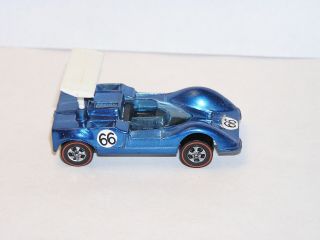 1969 Hot Wheels Redline Grand Prix Chaparral 2g Hk Blue All Yr 2 Sc