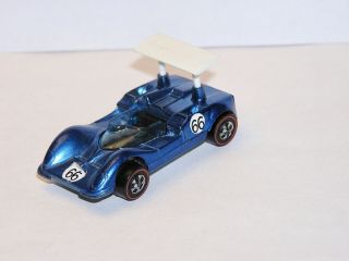 1969 Hot Wheels Redline Grand Prix Chaparral 2G HK BLUE ALL YR 2 SC 4