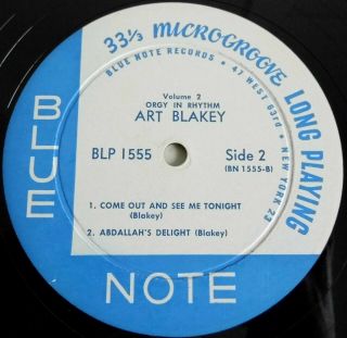 Art Blakey - Orgy In Rhythm Vol.  2 US Blue Note BLP 1555 Mono LP 5