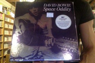 David Bowie Space Oddity 2x7 " 50th Anniversary Edition Box Vinyl,  Poster