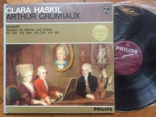 Arthur Grumiaux & Clara Haskil Mozart Orig.  1ed Nl Philips Stereo Lp M - Deluxe Ed