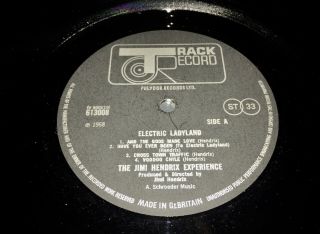 JIMI HENDRIX EXPERIENCE Electric Ladyland LP 1968 UK 1st Press 3