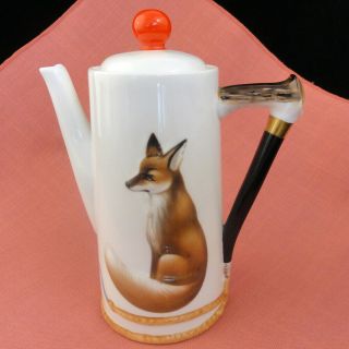 Reynard The Fox By Royal Doulton Coffee Pot 6.  75 " Made In England