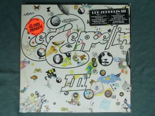 Rare 1970 Led Zeppelin Iii Atlantic Dj Monaural White Labels Vinyl Lp