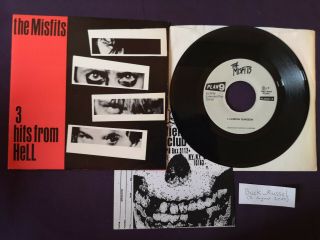 Misfits 3 Hits From Hell 7 " Ep Orig.  