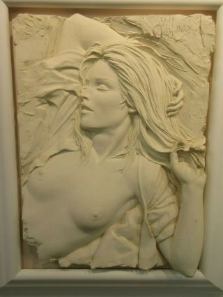 Bill Mack - " Dawn " Bonded Sand Sculpture Framed