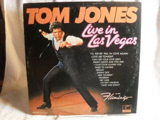 Tom Jones Live In Las Vegas 1969 Vintage Vinyl Record