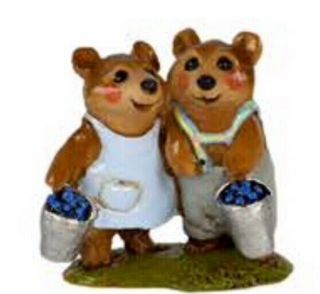 Wee Forest Folk Special Retired Mini Blueberry Bears