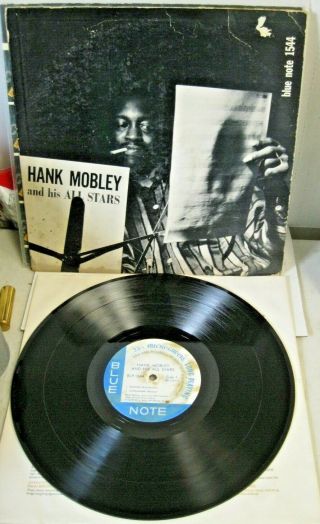 Hank Mobley And His All Stars Blue Note Blp 1544 47 West 63rd York 23 Dg Vg,