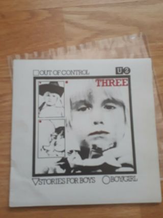 U2 Three Ep 7 Inch Vinyl 1982 Issue Ex