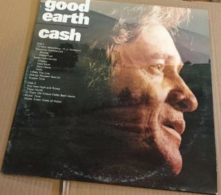 Johnny Cash " Good Earth " Rare 1973 Vinyl Lp Standard Oil Promo Vintage
