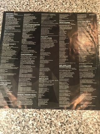 Motorhead No Remorse Leather 2 Disc Vinyl 1984 Pressing 8