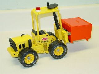 Vintage Mini Tonka Fork Lift,  Pressed Steel Toy Vehicle With Front Cargo Box 2