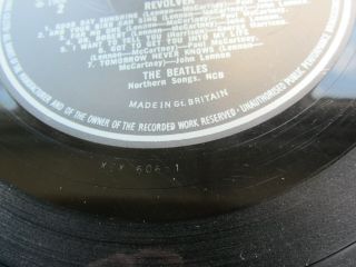 THE BEATLES 1966 UK LP REVOLVER XEX 606 - 1 E J DAY SLEEVE 6
