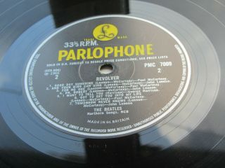 THE BEATLES 1966 UK LP REVOLVER XEX 606 - 1 E J DAY SLEEVE 7
