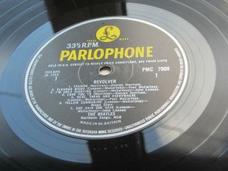 THE BEATLES 1966 UK LP REVOLVER XEX 606 - 1 E J DAY SLEEVE 9