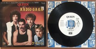 Queen ‎– Radio Ga Ga / I Go Crazy Japan 7 " Vinyl Promo Emi ‎– Ems - 17425