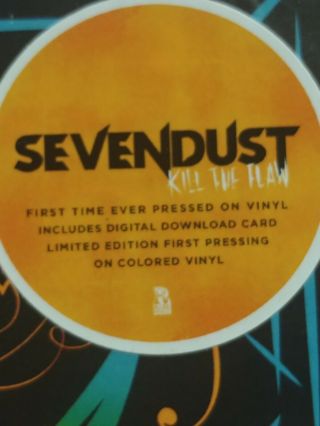 Sevendust KILL THE FLAW,  MP3s LIMITED EDITION Colored Vinyl LP - ROCK 5