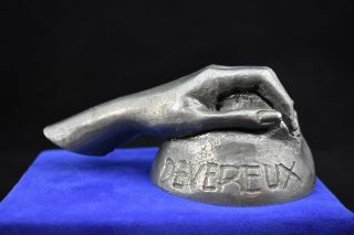 Robert Graham Sculpture " Devereux " Hand Shaped Paperweight,  Signed,  1982