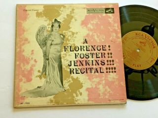 A Florence Foster Jenkins Recital Rca Victor Lrt - 7000 10 " Meryl Streep