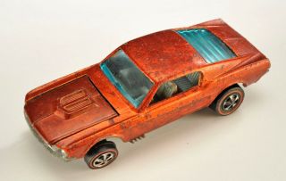 Hot Wheels Red Line Custom Ford Mustang 1968 Mattel Die Cast