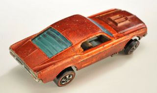 Hot Wheels Red Line Custom Ford Mustang 1968 Mattel Die Cast 2