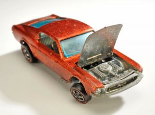 Hot Wheels Red Line Custom Ford Mustang 1968 Mattel Die Cast 4